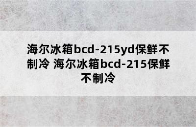 海尔冰箱bcd-215yd保鲜不制冷 海尔冰箱bcd-215保鲜不制冷